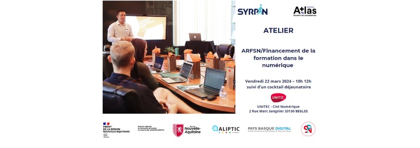 Atelier ARFSN – Financement de la formation dans le numérique 