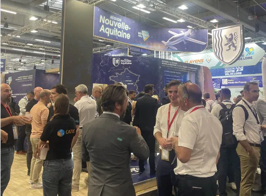 Stand Nouvelle-Aquitaine, salon du Bourget 2025
