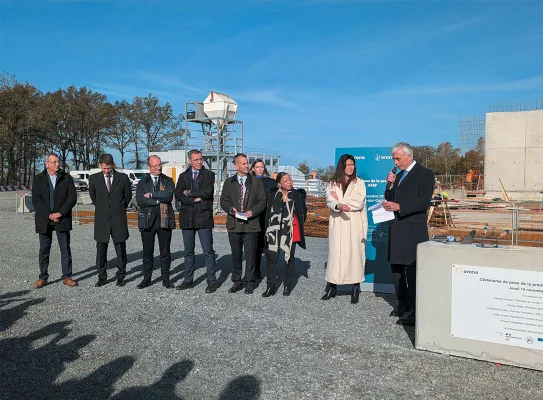 Première pierre de l'usine Orano