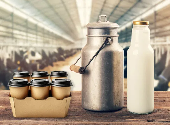 Emballages à base de protéines de lait