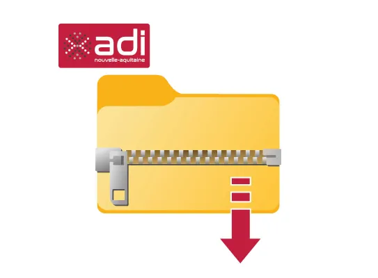 Dossier zippé logo ADI