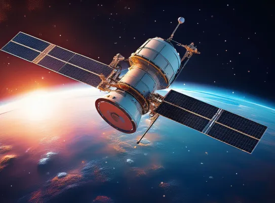 Satellite artificiel dans l'espace