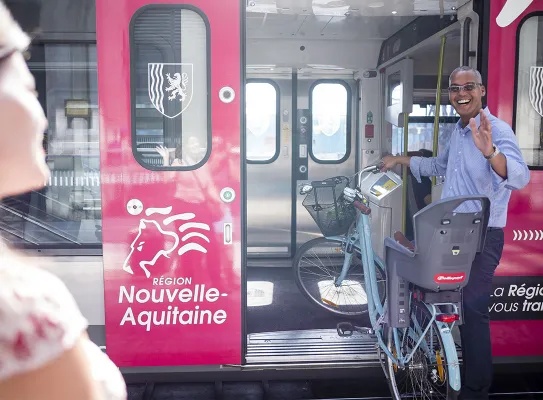 Intermodalité train / vélo en Nouvelle-Aquitaine