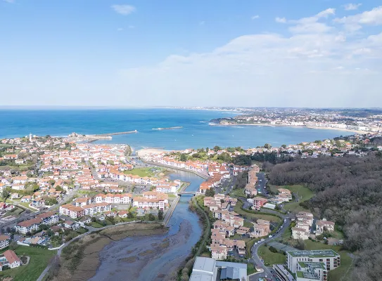Vue aérienne d'Urrugne