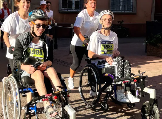 Système MTC (3e roue pour fauteuil roulant) de Mobilipark