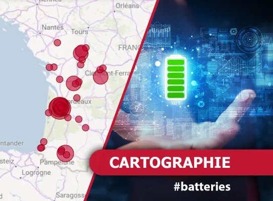 Cartographie Batterie en Nouvelle-Aquitaine