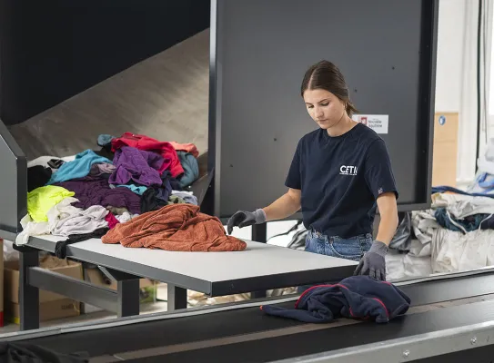 Tri textile au CETIA