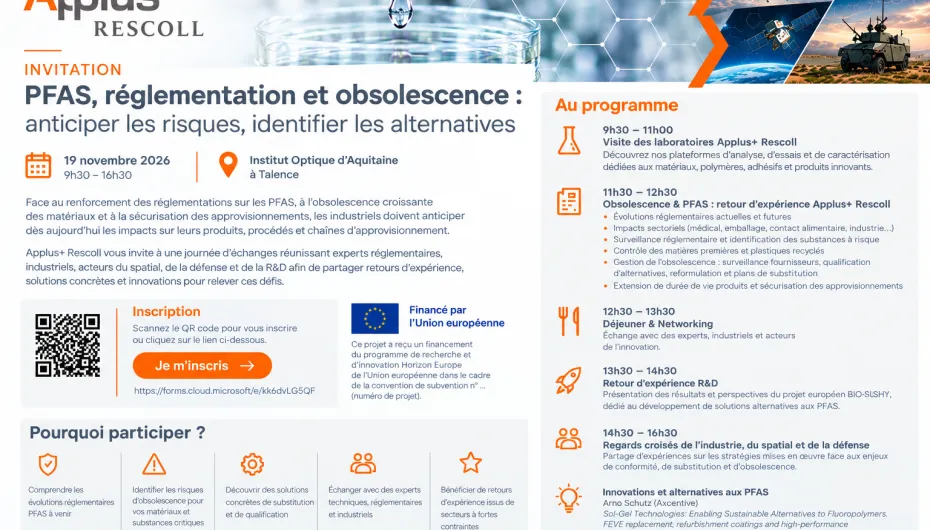 Journée PFAS et obsolescence 19 novembre 2026