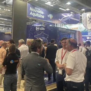 Stand Nouvelle-Aquitaine, salon du Bourget 2025