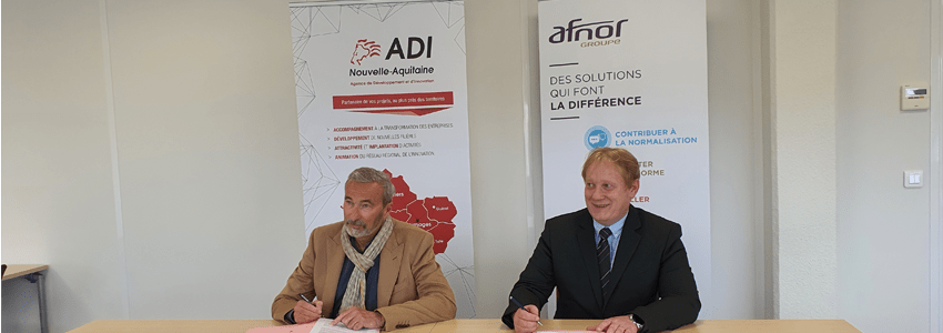 Signature de la convention ADI N-A - AFNOR